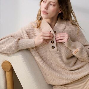 Lunya Grey Henley Sweater